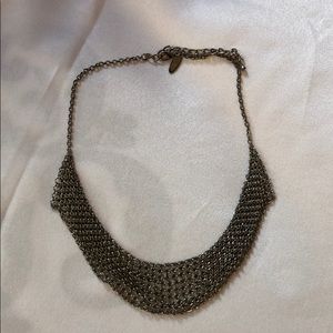 Mesh silver necklace